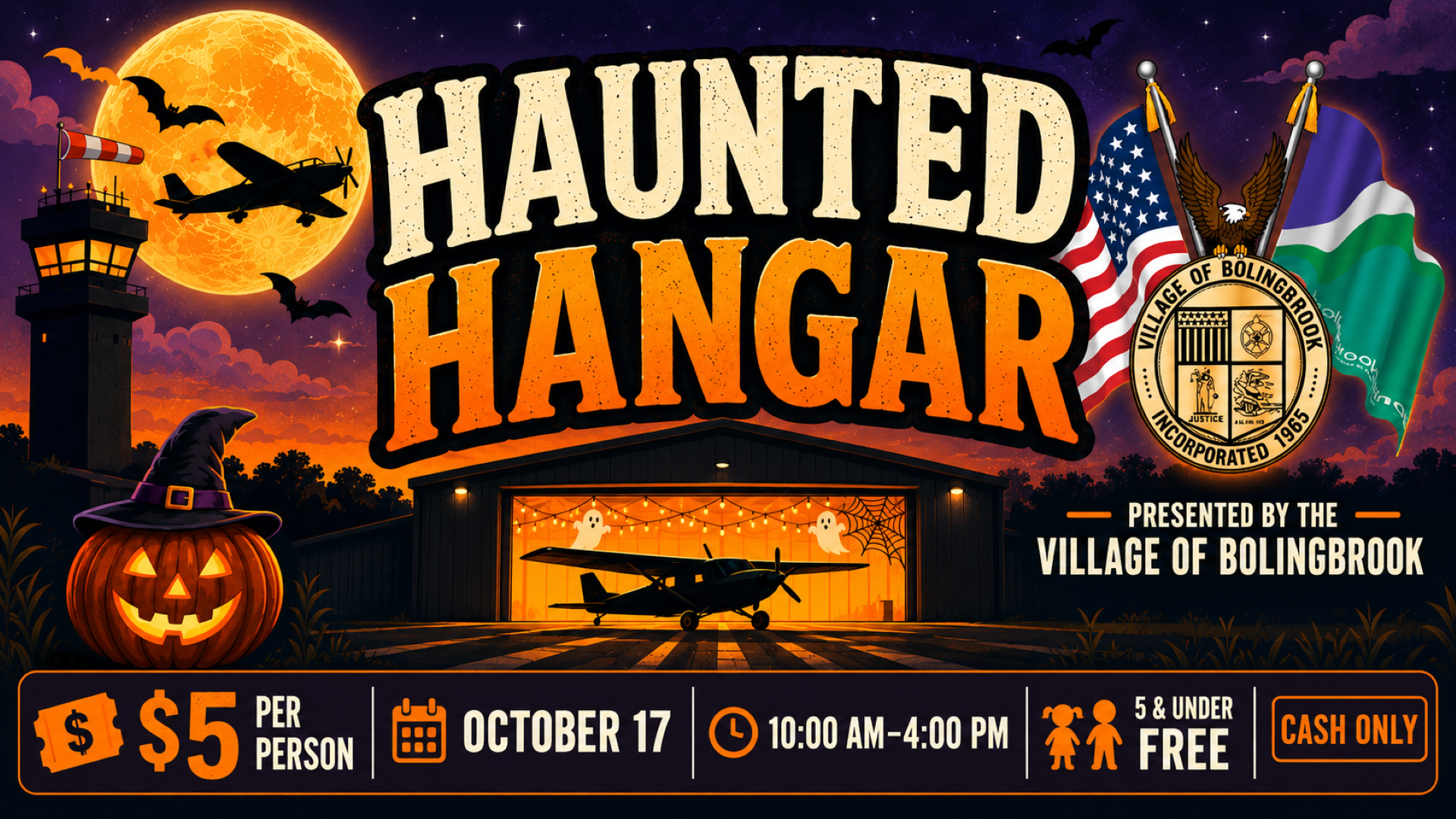 HAUNTED HANGAR HAUNTED HANGAR 2026 at Illinois Aviation Museum